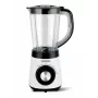 HNC Blender HPM 8164 HEINRICH'S 2000W ātrgaitas galda blenderis ar 2L Tritan trauku, 6 nerūsējošā tērauda asmeņiem, mainīgu ātrumu, pulsāciju, ledus drupināšanu, melns/sudrabs
