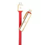 HOCO Universal UPL14 Lipstick Series 2-in-1 Lādēšanas Kabelis (Apple Lightning + Micro USB) Sarkans