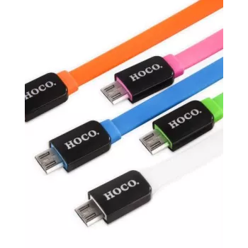 Hoco UPM02 Colorful Micro USB kabelis rozā 1m