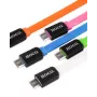 Hoco UPM02 Colorful Micro USB kabelis rozā 1m