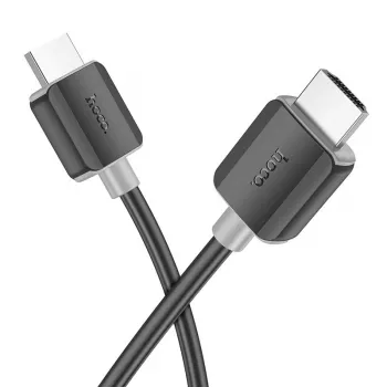 Hoco US08 HDMI 2.0 kabelis 3m Melns 4K HDR Zeltīti kontakti
