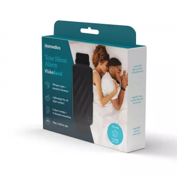 HoMedics SS-WB100BL-WW WakeBand – klusais modinātājs, zils – valkājams vibrācijas modinātājs un aktivitāšu izsekotājs