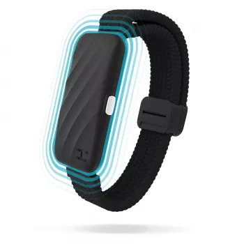 HoMedics SS-WB100BL-WW WakeBand – klusais modinātājs, zils – valkājams vibrācijas modinātājs un aktivitāšu izsekotājs