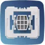 Homematic IP Adapter for Gira New Generation, 20-Pack, White, Plastic, IP20, Wall Mount, Screws Included