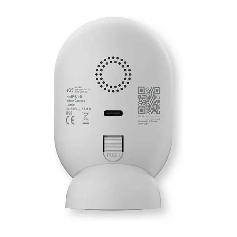 Homematic IP telpu kamera basic HmIP-CI-B, 3 MP, Wi-Fi, balta/melna