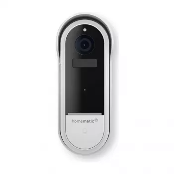 Homematic IP video durvju zvans HmIP-CODB, 3 MP, Wi-Fi, balts