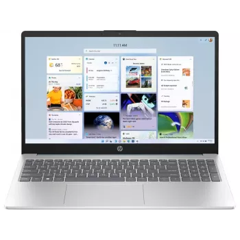 HP 15-fd0287ns 15,6 collu FHD IPS klēpjdators | Intel Core i7-1355U 13. paaudze | 16GB DDR4 | 512GB SSD | Intel Iris Xe Graphics | Windows 11 Home | Wi-Fi 6 | Sudraba