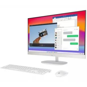 HP All-in-One 24-cr2002na Desktop PC, Intel Core Ultra 5 225U, 8GB DDR5 RAM, 256GB SSD, 23,8 inch Full HD IPS Display, Windows 11 Home, Wireless Keyboard & Mouse