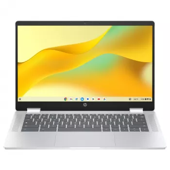 HP Chromebook x360 14b-cd0420ngx - 14 collu FHD IPS skārienjūtīgs pārveidojams - Intel N200 - 8GB RAM - 128GB UFS - Chrome OS - sudraba