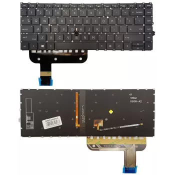 HP EliteBook 845 G7 klaviatūra ar apgaismojumu un Trackpoint, US English (QWERTY), melna