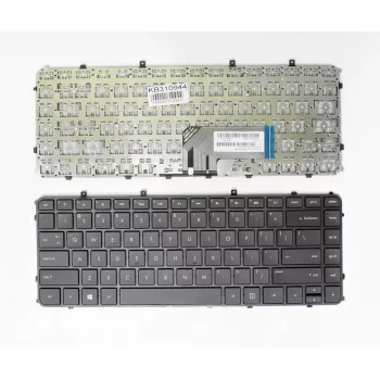 HP Envy 4-1000 sērijas nomaiņas klaviatūra - Ziemeļvalstu izkārtojums, apgaismota, melna, ar rāmi