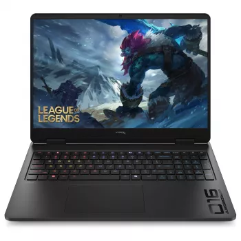HP HyperX OMEN 16-ap1190ng spēļu klēpjdators, 16,1 collu QHD 165Hz, AMD Ryzen 9 8940HX, 16GB DDR5, 512GB SSD, RTX 5070, FreeDOS, vācu tastatūra