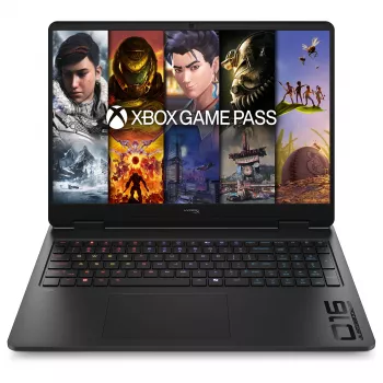 HP HyperX OMEN 16-ap1191ng spēļu klēpjdators, 16,1 collu QHD 165Hz, AMD Ryzen 9 8940HX, 16GB DDR5, 512GB SSD, RTX 5070, Windows 11 Home, vācu tastatūra