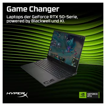 HP OMEN 16 spēļu klēpjdators, 16,1 collu QHD 165Hz, AMD Ryzen 9 8940HX, 24GB DDR5, 512GB SSD, NVIDIA GeForce RTX 5070, FreeDOS, Shadow Black