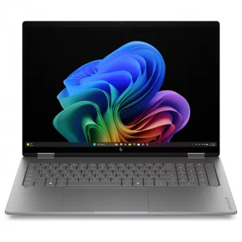 HP OmniBook X Flip 16-cc0475ngx 2-in-1 klēpjdators, AMD Ryzen AI 7 445, 32GB RAM, 1TB SSD, 16 collu skārienekrāns, Windows 11 Home, Natural Silver (vācu tastatūra)