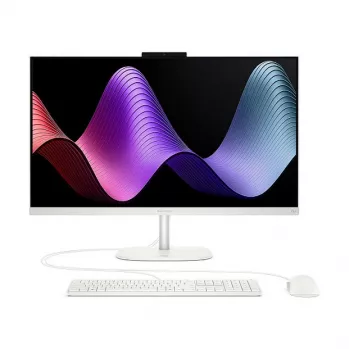HP OmniStudio 27-cw0450ng All-in-One PC, 27 inch FHD, AMD Ryzen AI 5, 16GB RAM, 512GB SSD, Windows 11 Home, balts