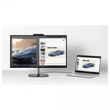 HP OmniStudio X 27-cx0452ng 27 collu QHD IPS All-in-One dators - Intel Core Ultra 5, 24GB DDR5, 1TB SSD, Windows 11 Home, balts