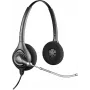 HP POLY Plantronics SupraPlus H261H binaurais platjoslas vadu austiņu komplekts ar trokšņu slāpēšanas mikrofonu (87129-02)