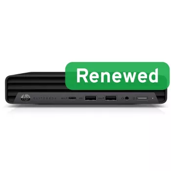 HP Renewed Grade A EliteDesk 800 G6 Mini dators Intel Core i5-10500T 8GB RAM 256GB SSD Windows 11 Pro