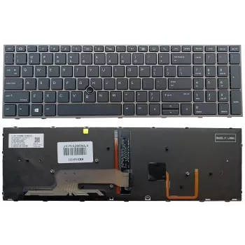 HP ZBook 15 G5/G6 un 17 G5/G6 klaviatūra ar apgaismojumu un Trackpoint