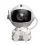 HQ Sitting Astronaut Star Sky & Nebula Projector with 360° Rotating Head and Remote Control White