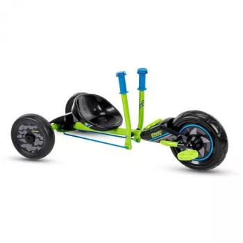 Huffy Green Machine Mini Drift Trike bērniem (3-5 gadi), pedāļu darbināms, zaļš/melns, 10 collu priekšējais ritenis
