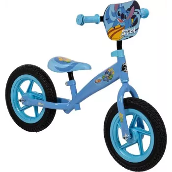 Huffy Stitch 16 G Bērnu velosipēds, 16 collu riteņi, Disney Stitch tēma, tērauda rāmis, priekšējā rokas un aizmugurējā kājas bremze, noņemami sānu riteņi, zils/rozā