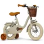 Huffy Vintage 12 collu bērnu velosipēds, pelēks ar grozu un palīgriteņiem