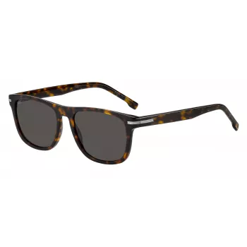HUGO BOSS BLACK BOSS1626S086 Vīriešu saulesbrilles - Melns rāmis, Pelēkas lēcas, 55/18/145 mm