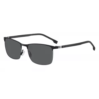 HUGO BOSS BLACK Saulesbrilles BOSS1635STI7 Vīriešu Acetāta Rāmis Pelēkas Lēcas 57mm