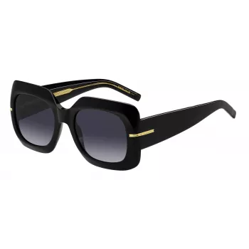 HUGO BOSS BLACK Sieviešu saulesbrilles BOSS1730S807 - Taisnstūra acetāta rāmis, pelēkas lēcas, 54mm