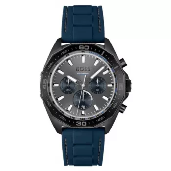 HUGO BOSS vīriešu hronogrāfa pulkstenis 1513972 44 mm nerūsējošais tērauds zils ciparnīca