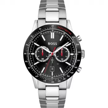 HUGO BOSS Vīriešu hronogrāfa pulkstenis Velocity 1513922 44mm Nerūsējošais tērauds Zils ciparnīca