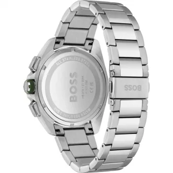HUGO BOSS Vīriešu Pulkstenis 1513951 44mm Nerūsējošais Tērauds Zils Ciparnīca Hronogrāfs