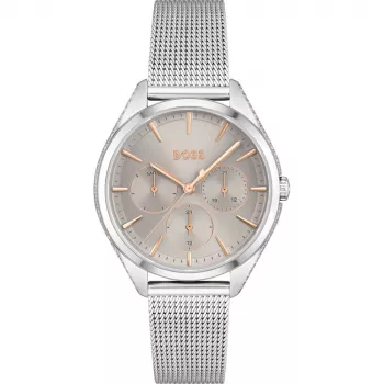 HUGO BOSS Purity sieviešu pulkstenis 1502638 38mm nerūsējošais tērauds sudrabs