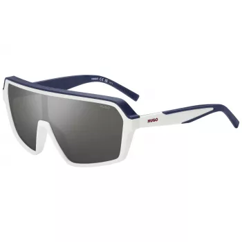 HUGO MAN HG1334GSYO6 Saulesbrilles - Melns Rāmis, Pelēkas Lēcas, Taisnstūris 99mm