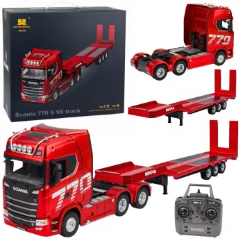 HUINA 32330 Scania 770S Truck with Trailer Remote Control Red 1:18