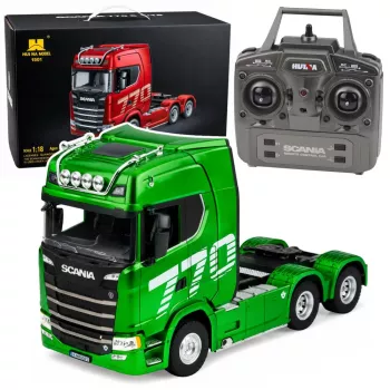 Huina Scania Truck Remote Controlled RC Green 1:18