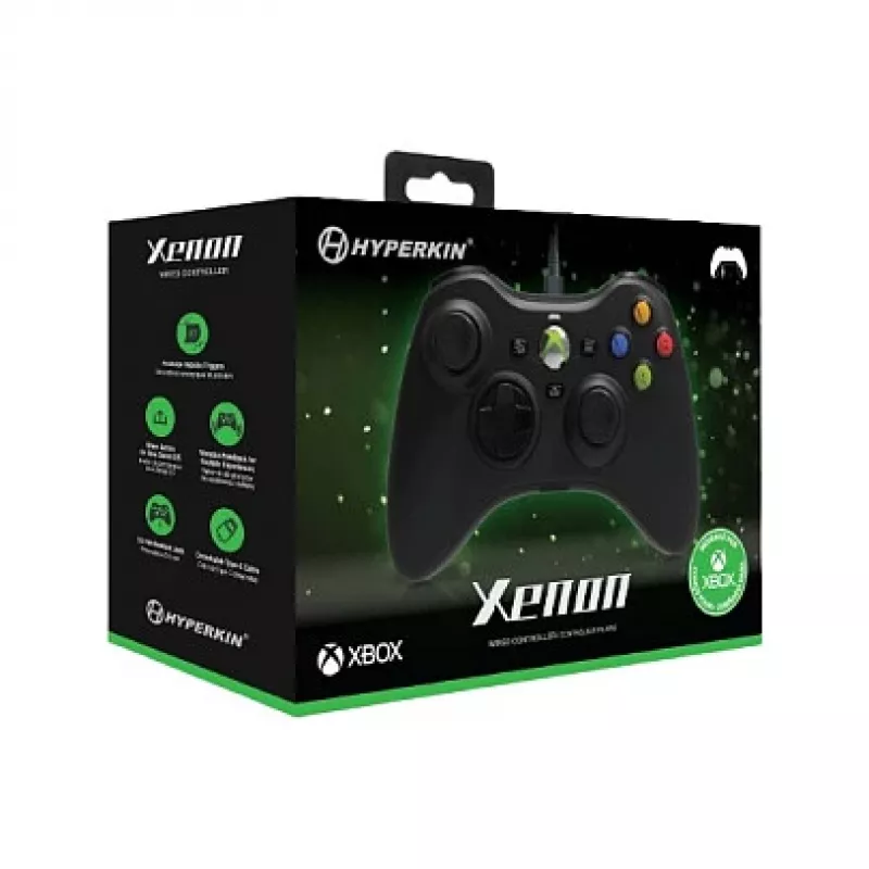 Hyperkin Xenon vadu kontrolieris Xbox Series X|S, Xbox One un PC – Melns