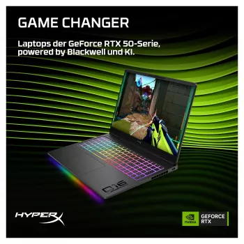 HyperX OMEN 16-ak1090ng spēļu klēpjdators, 16,1 collu QHD 165Hz, AMD Ryzen AI 9-HX475, 32GB DDR5, 1TB SSD, RTX 5070 Ti 12GB, Win11 Home