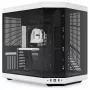 Hyte Y70 Panda Mid Tower Case ar 14.1 inch skārienekrānu, rūdīts stikls, melns/balts