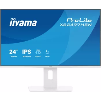 iiyama ProLite XB2497HSN-W1 23,8 collu Full HD IPS monitors ar USB-C dokstaciju, 100Hz, augstuma regulēšanu