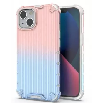 iLike Apple iPhone 14 Pink and Blue Armored Protect Case Blue