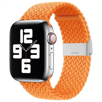 iLike Apple Watch 38/40/41mm Braided Fabric Strap Orange