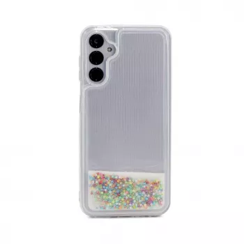 iLike Samsung Galaxy A34 5G Silikona Maciņš Water Glitter Rainbow