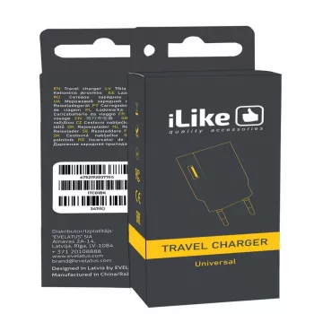 iLike Travel Charger ITC01 White - 5W USB-A sienas lādētājs ar EU kontaktdakšu