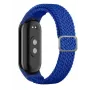 iLike Universal Mi Band 8 Pītā Auduma Siksniņa Zilā Krāsā