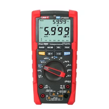 ILIKE UT195DS True RMS digitālais multimetrs ar IP65 aizsardzību, CAT III 1000V/CAT IV 600V, 60000 iedaļas, LoZ, LPF, datu noturēšana, fona apgaismojums