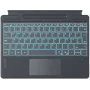 Inateck Surface Pro 8/9/X/11 tastatūra – pelēka, vācu QWERTZ, ar fona apgaismojumu un skārienpaliktni