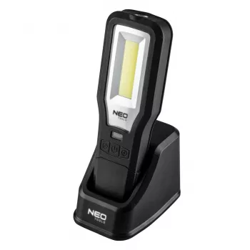 Inspices lampa 550 lm COB LED ar uzlādes dokstaciju un pamatni